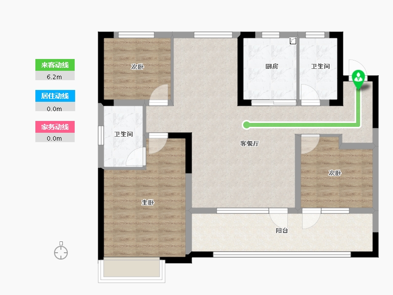 山东省-青岛市-青特云境-95.16-户型库-动静线