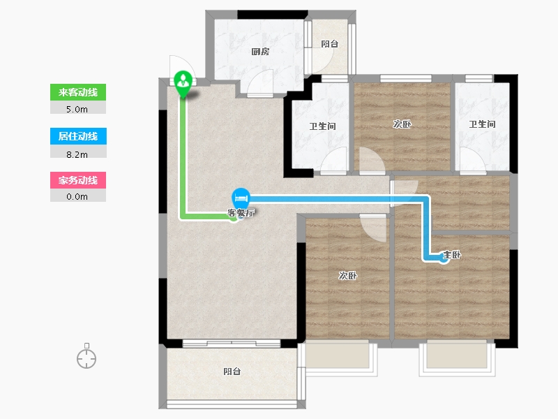 陕西省-汉中市-恒大帝景-92.00-户型库-动静线