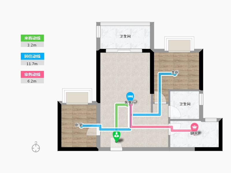 广东省-中山市-中澳春城-55.95-户型库-动静线