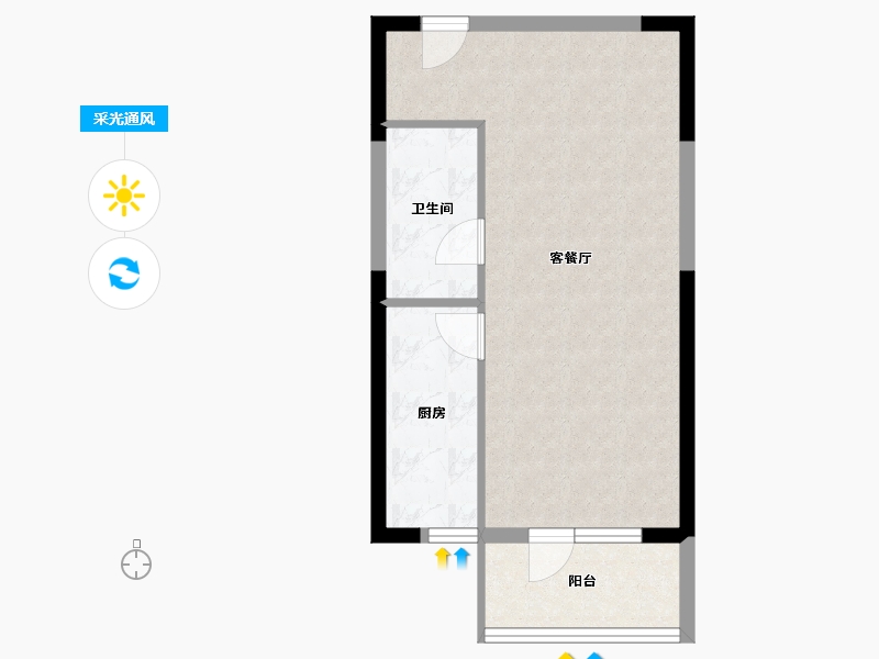 山东省-青岛市-中洲半岛城邦-47.57-户型库-采光通风