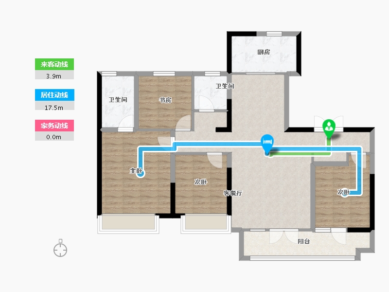 山东省-潍坊市-金科礼悦东方-112.80-户型库-动静线