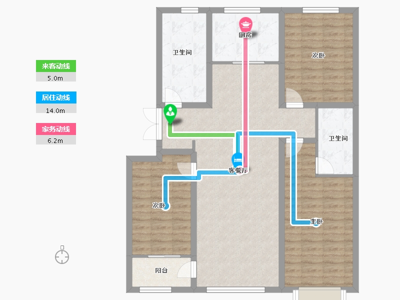 山东省-潍坊市-龙润紫宸华府-108.00-户型库-动静线