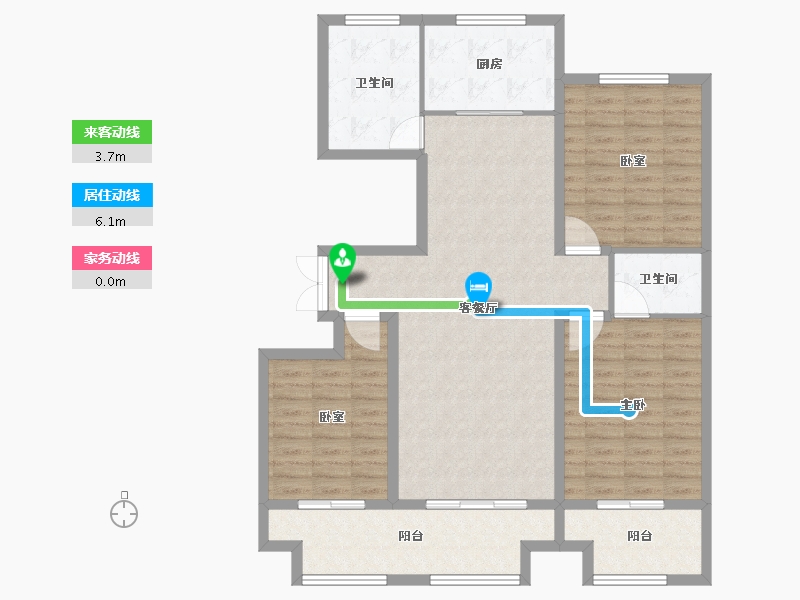 天津-天津市-史丹利四季长安-114.40-户型库-动静线