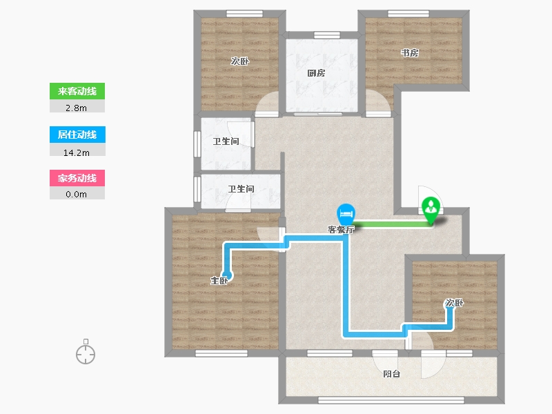 山东省-潍坊市-万科城-112.01-户型库-动静线