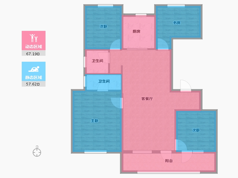 山东省-潍坊市-万科城-112.01-户型库-动静分区