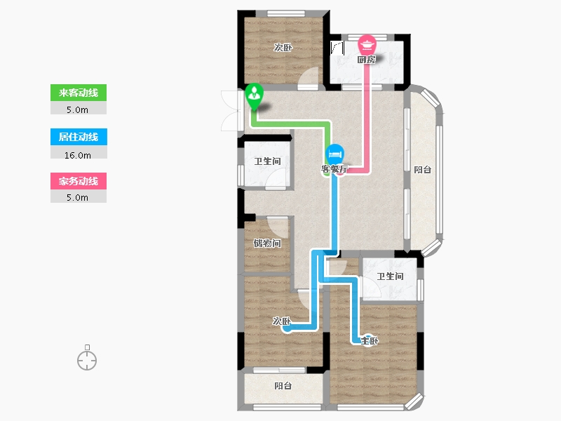 浙江省-绍兴市-嵊州金昌香湖明月-86.68-户型库-动静线