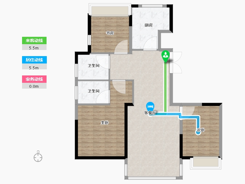 山东省-烟台市-乐橙-106.41-户型库-动静线