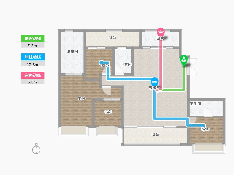 陕西省-西安市-天朗·熙湖-152.81-户型库-动静线