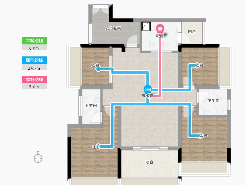 四川省-宜宾市-海翔光明春天-100.00-户型库-动静线