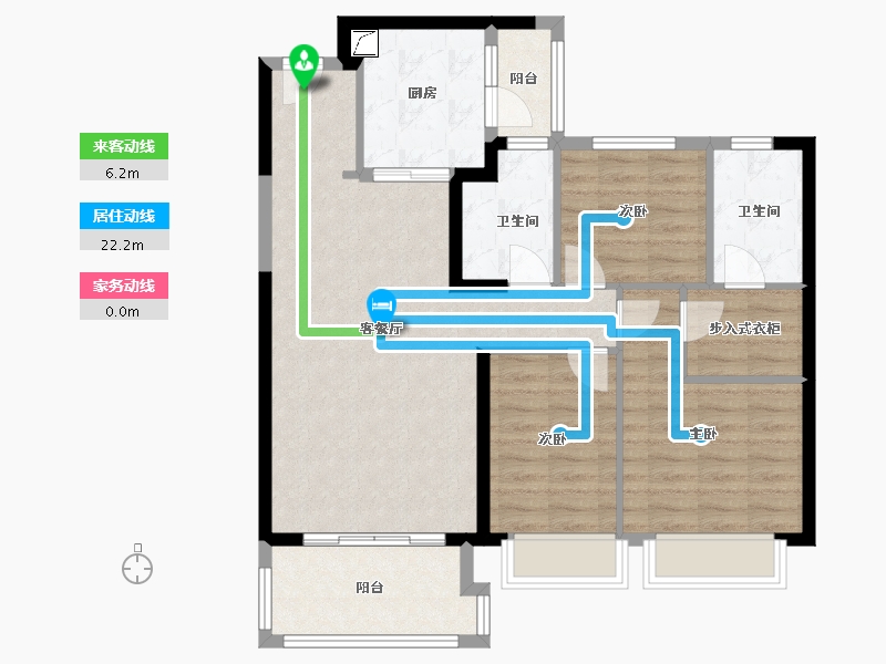 浙江省-绍兴市-恒大未来城-91.76-户型库-动静线