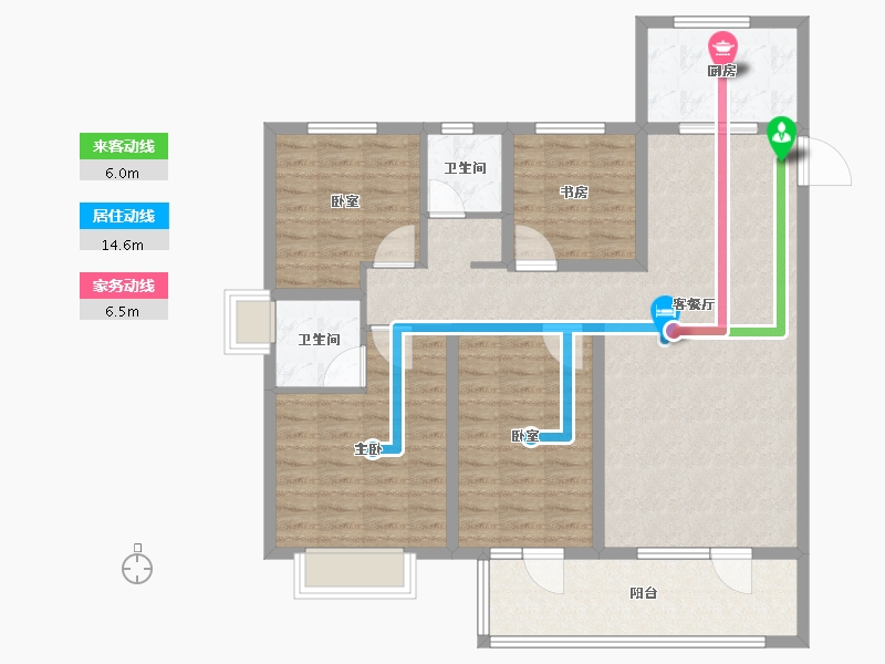 山东省-临沂市-泰鲁·时代城-111.21-户型库-动静线