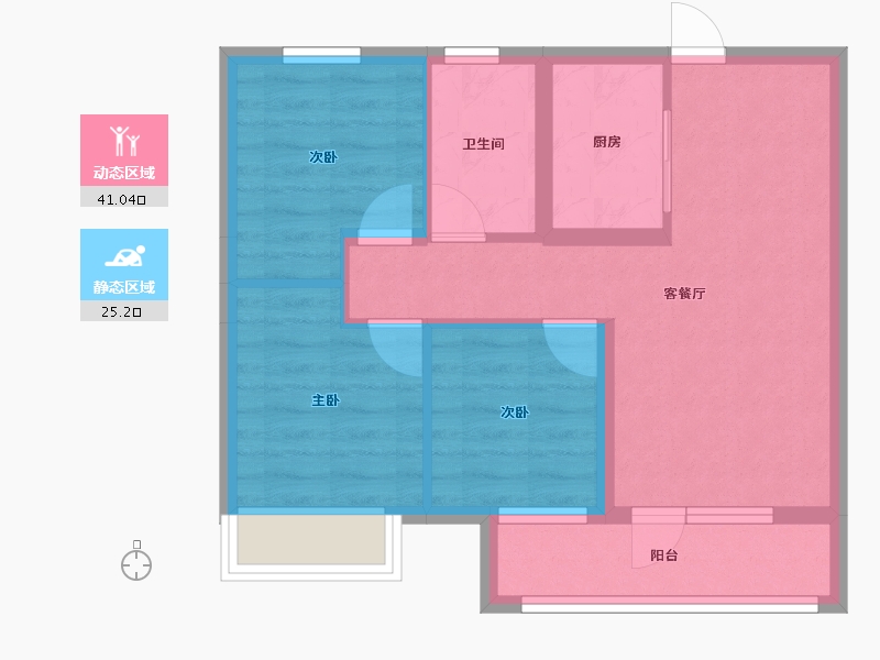 山东省-青岛市-西海岸创新科技城-58.28-户型库-动静分区