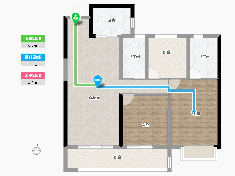 湖南省-长沙市-中建钰和城-93.51-户型库-动静线