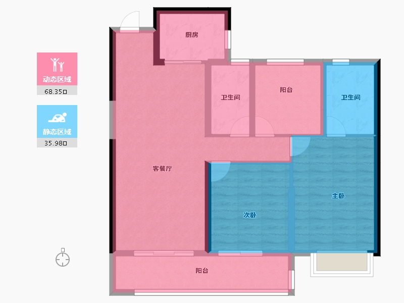 湖南省-长沙市-中建钰和城-93.51-户型库-动静分区