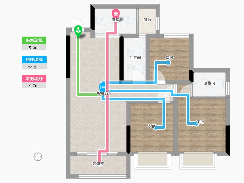 四川省-自贡市-云湖一号-75.00-户型库-动静线