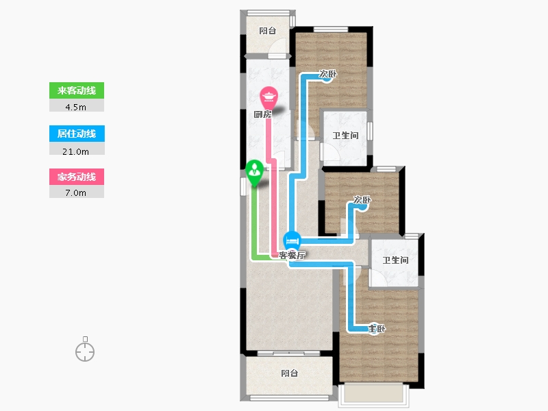 浙江省-绍兴市-恒大未来城-92.01-户型库-动静线