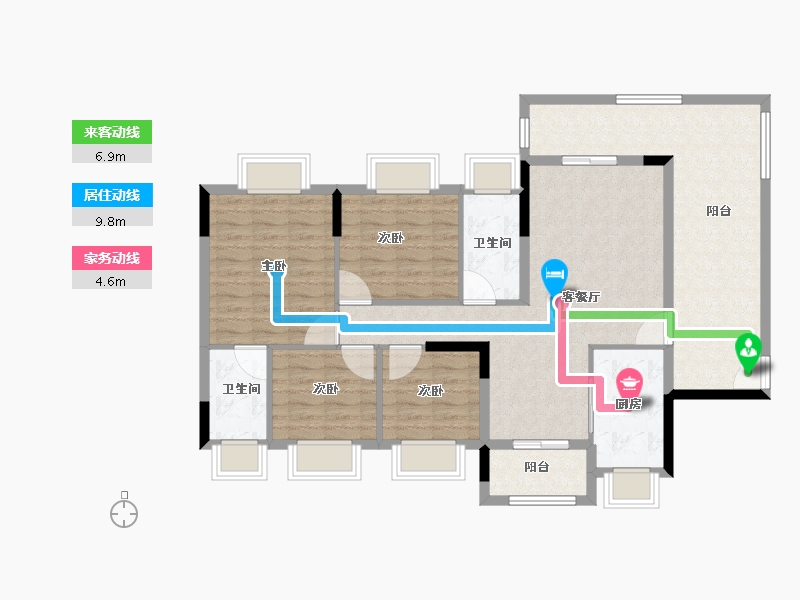 广东省-中山市-建发昇荟庭-110.40-户型库-动静线