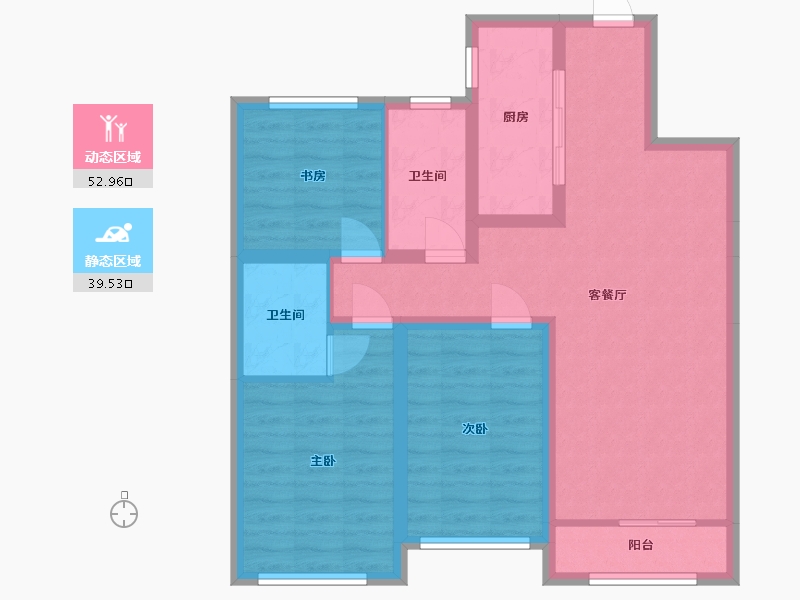 山东省-济宁市-融创济宁府-93.00-户型库-动静分区