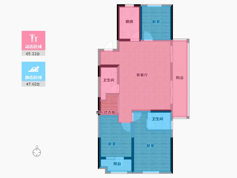 山东省-潍坊市-万特公馆-100.16-户型库-动静分区