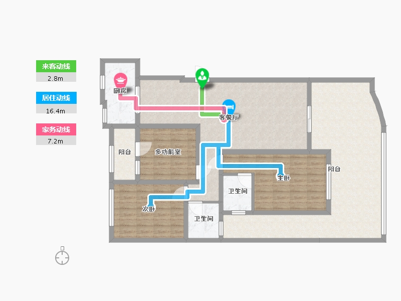 四川省-内江市-凯利翡翠园-100.00-户型库-动静线