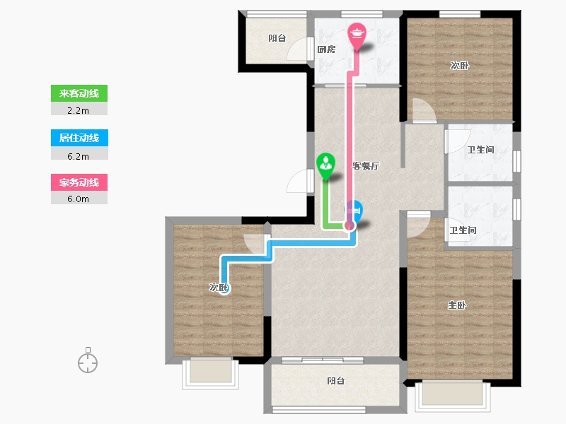 山东省-潍坊市-德润棠悦-101.60-户型库-动静线