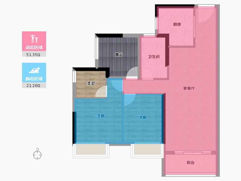 广东省-佛山市-高明钧明城-75.86-户型库-动静分区