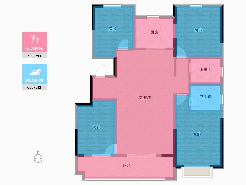 山东省-潍坊市-德润棠悦-123.20-户型库-动静分区