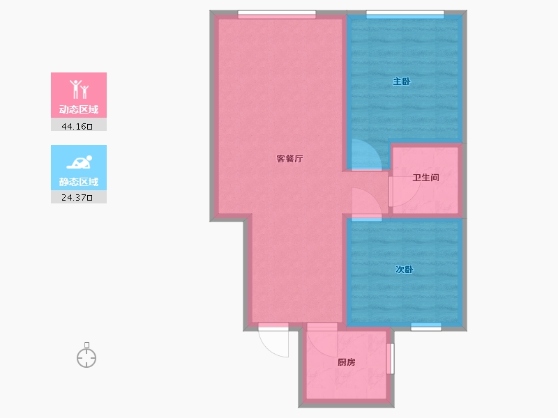 河北省-石家庄市-融创臻园壹号-61.00-户型库-动静分区