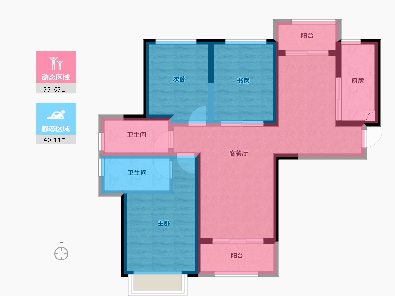 河北省-石家庄市-英郡年华国际社区-84.00-户型库-动静分区