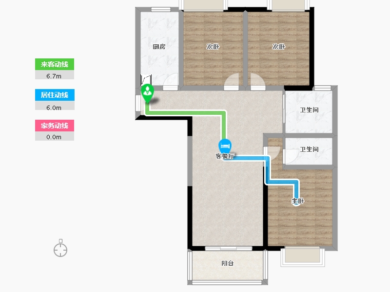 江苏省-镇江市-领东天地-100.00-户型库-动静线