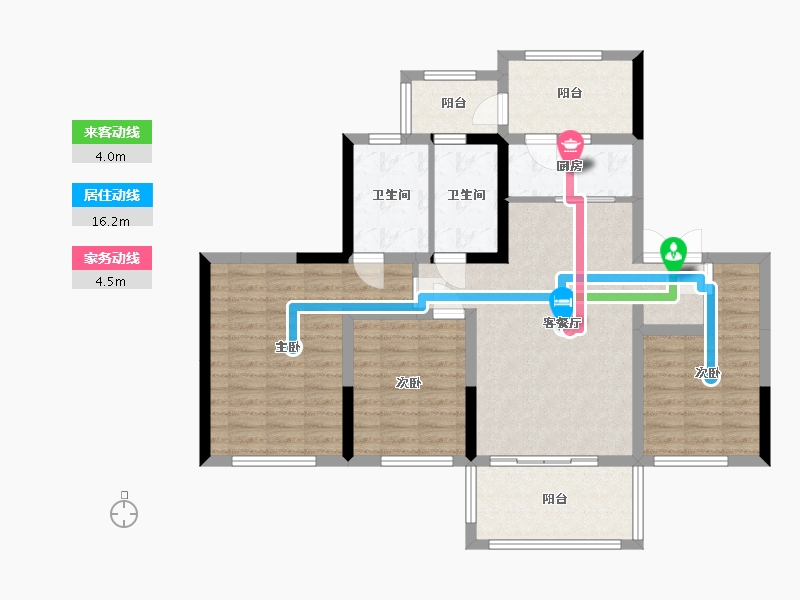 四川省-宜宾市-丽雅江宸-108.00-户型库-动静线