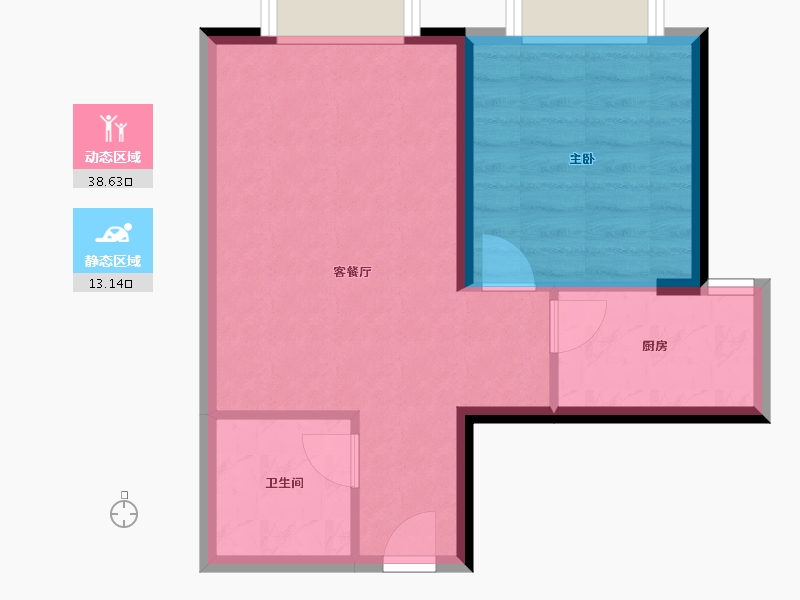 陕西省-西安市-枫林一品-46.40-户型库-动静分区