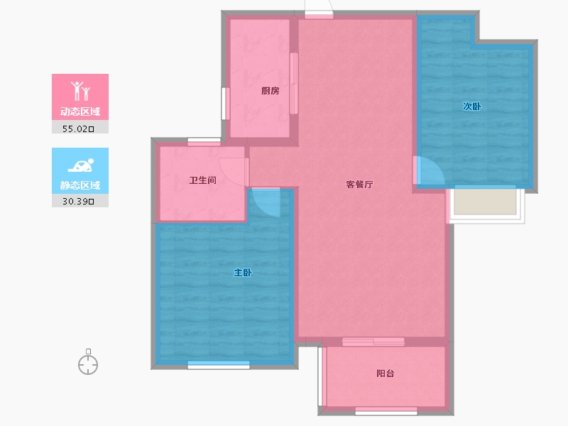 河北省-石家庄市-尚宾城-76.58-户型库-动静分区