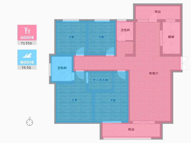 河北省-石家庄市-高远森霖城-112.43-户型库-动静分区