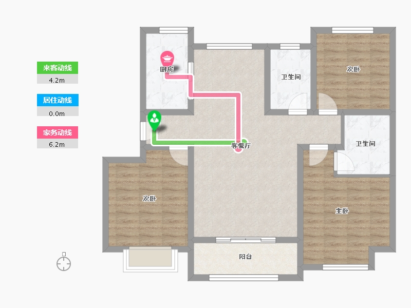 山东省-青岛市-梦想望城-95.06-户型库-动静线