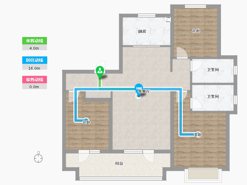 山东省-青岛市-海信九贤府-106.90-户型库-动静线