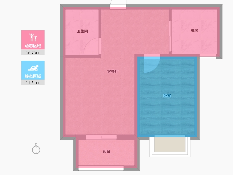 河北省-石家庄市-巨科合园-42.46-户型库-动静分区