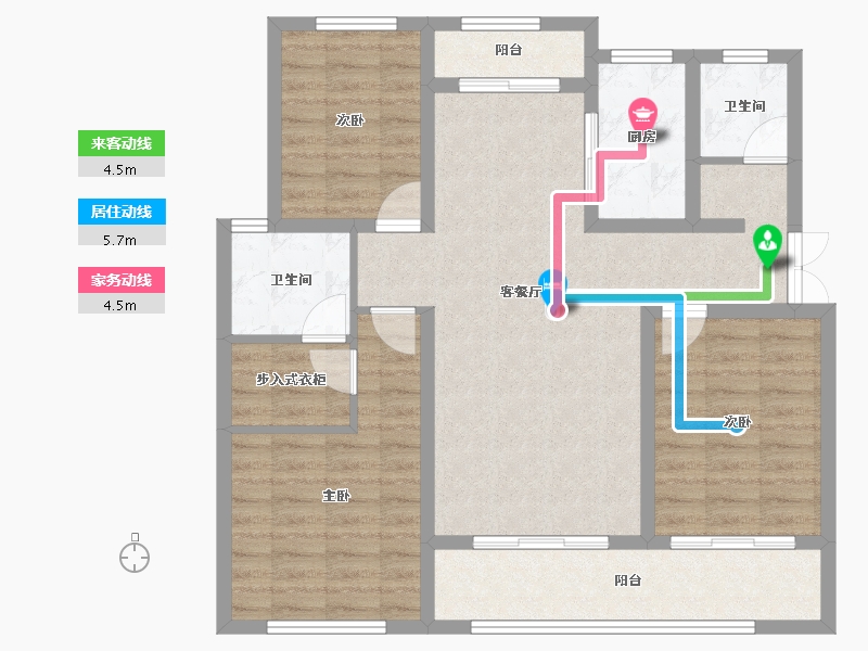 河北省-石家庄市-高远森霖城-93.94-户型库-动静线