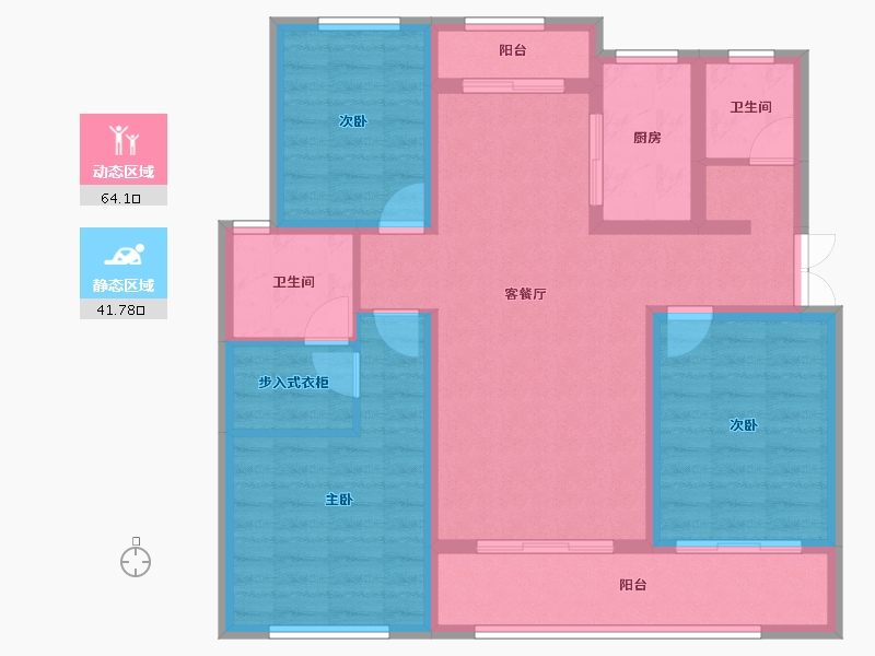 河北省-石家庄市-高远森霖城-93.94-户型库-动静分区