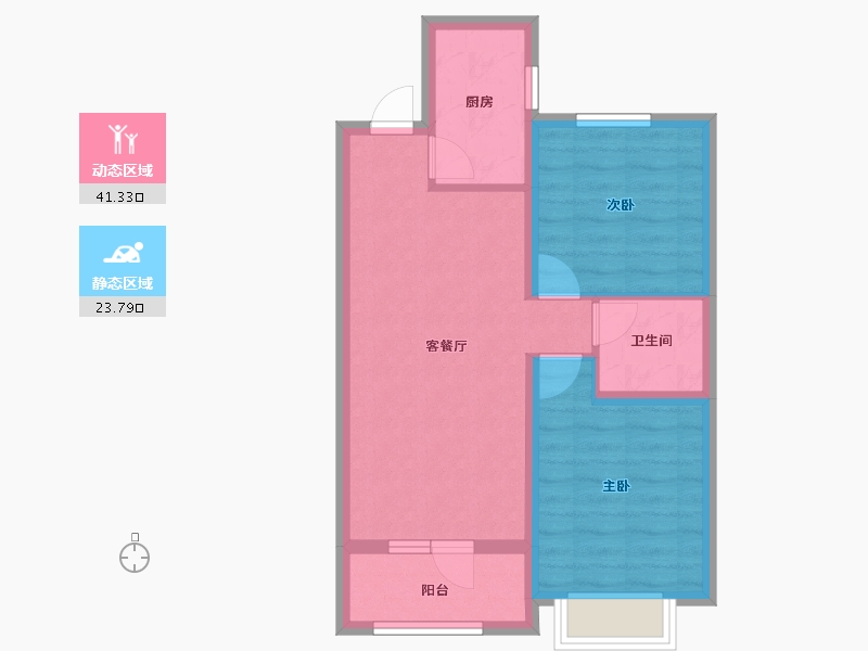 河北省-石家庄市-高远森霖城-57.53-户型库-动静分区