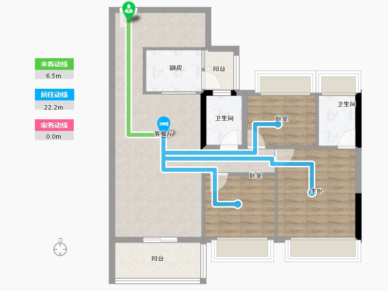 广东省-中山市-中澳春城-84.73-户型库-动静线