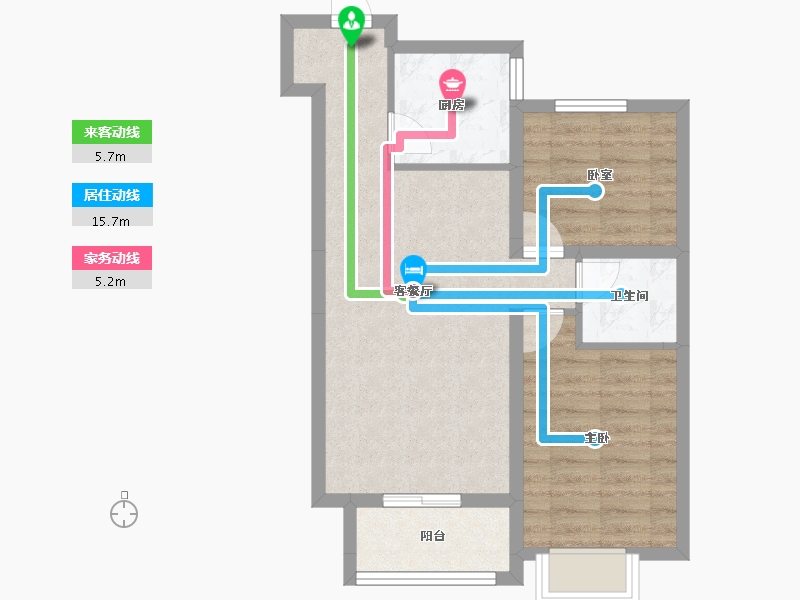 河北省-石家庄市-福美6号院-59.31-户型库-动静线