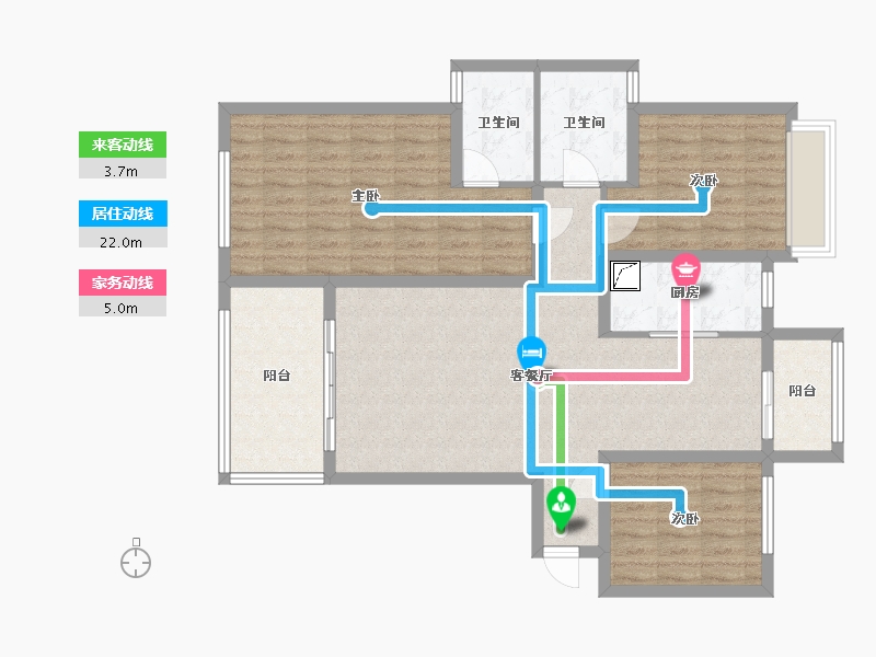 河南省-郑州市-洞林湖新田城-130.00-户型库-动静线