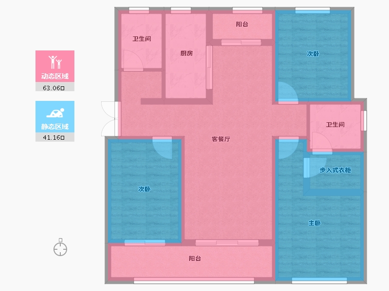 河北省-石家庄市-高远森霖城-91.97-户型库-动静分区