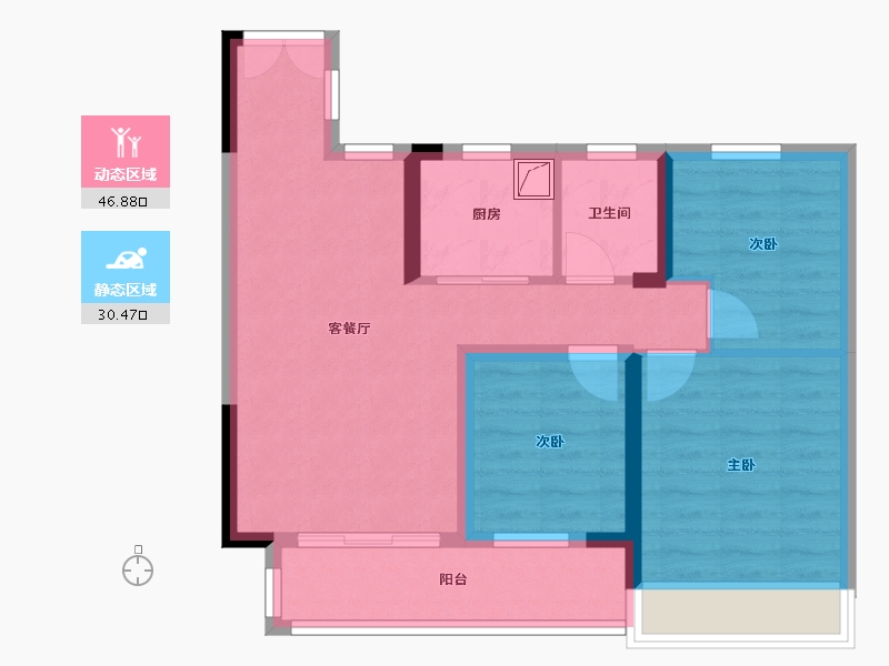 贵州省-遵义市-星光国际-95.00-户型库-动静分区