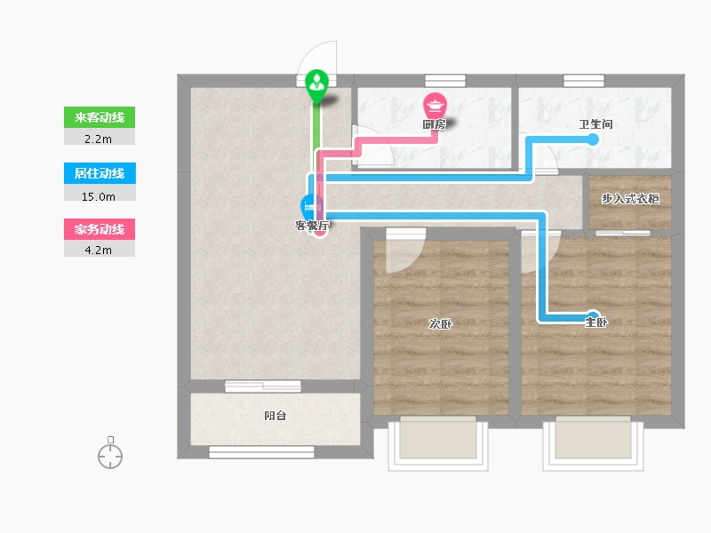 河北省-石家庄市-石家庄融创城-59.45-户型库-动静线