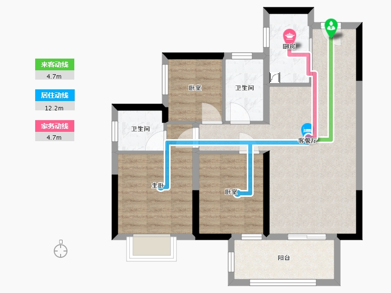 广西壮族自治区-南宁市-梦泽园-0.00-户型库-动静线