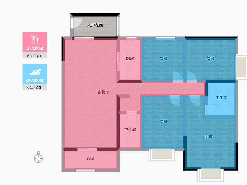 广西壮族自治区-百色市-皇家华府-122.45-户型库-动静分区