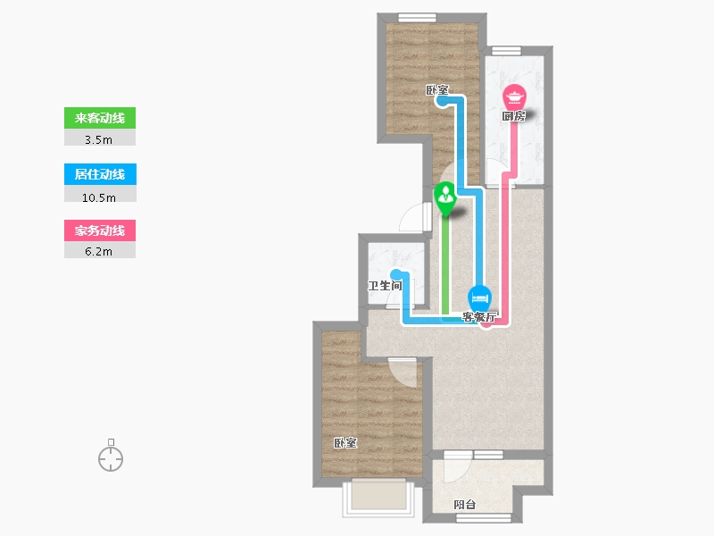 河北省-石家庄市-隆基泰和·紫樾宸府-56.55-户型库-动静线