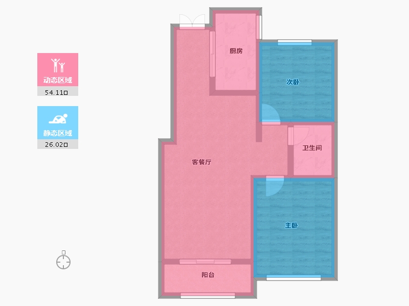 河北省-石家庄市-高远森霖城-71.26-户型库-动静分区